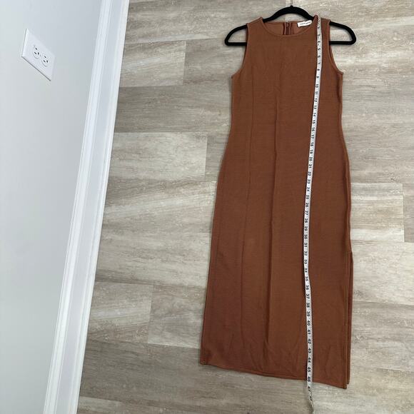 Anine Bing  Savannah Dress in Terracotta Earth Women's Small Midi - Picture 10 of 10